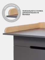 Комод RANT "INDY PRO" с органайзером 80 см. 4 ящика (арт.123) Moon Grey