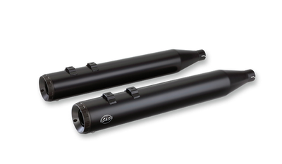 Muffler, Kit, Grand National End Caps, 4", Black Shell, M8 2017 Touring