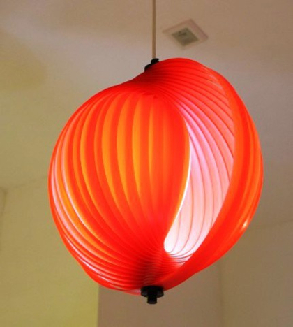 Люстра Verner Panton Moon (красная)