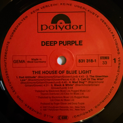 Виниловая пластинка Deep Purple - The House Of Blue Light LP