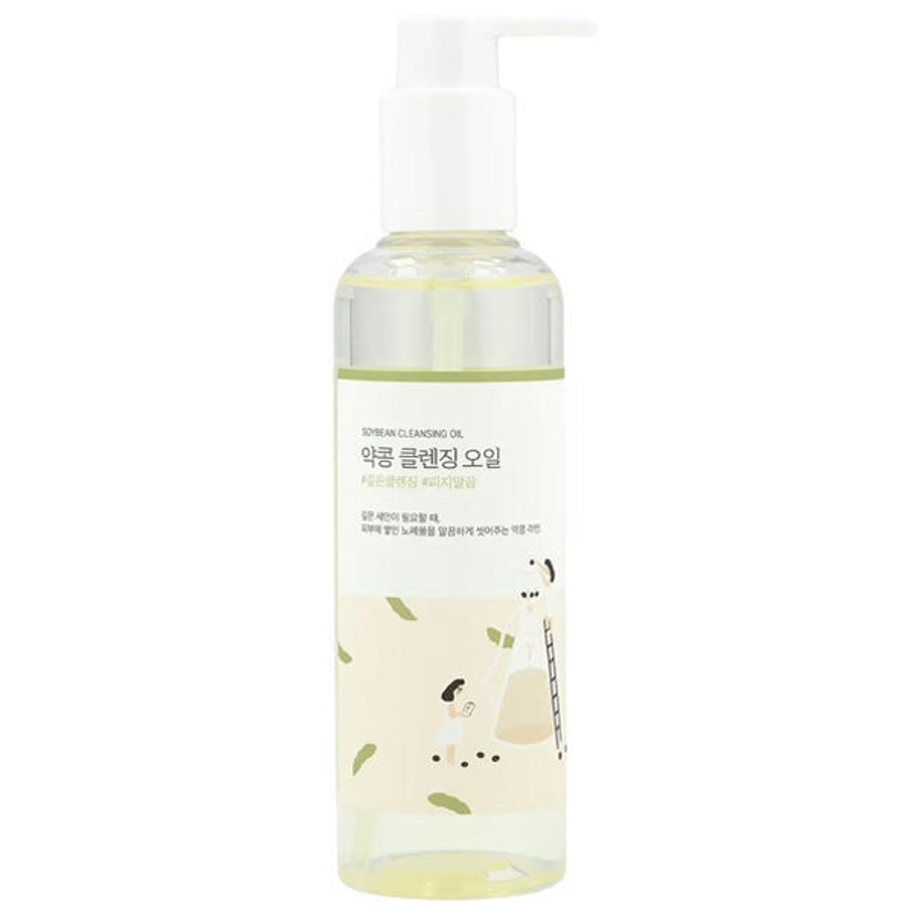Питательное гидрофильное масло с чёрной соей Round Lab Soybean Cleansing Oil, 200мл