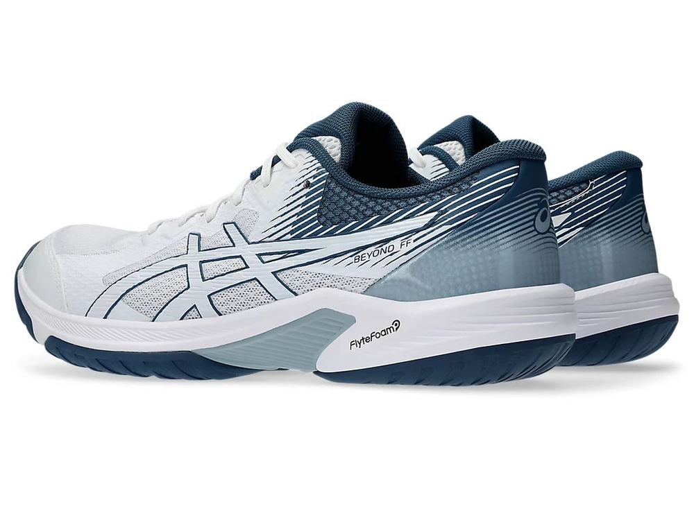 Мужские кроссовки для бадминтона/сквоша Asics Beyond FF — white/vintage indigo