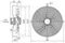 Вентилятор Ванвент YWF4E-630S-137/70-G вытяжной (всасывание) на сетке (10500 m/h)