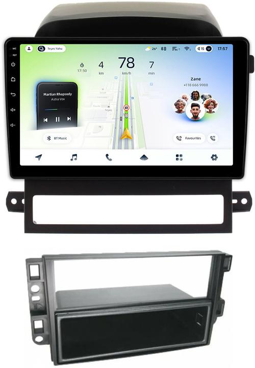 Магнитола для Chevrolet Captiva 2006-2011 (перенос БК вниз) - Teyes CC4L монитор 9" IPS, Android 14, Быстрая, Snapdragon 662, CarPlay, 4G SIM-слот