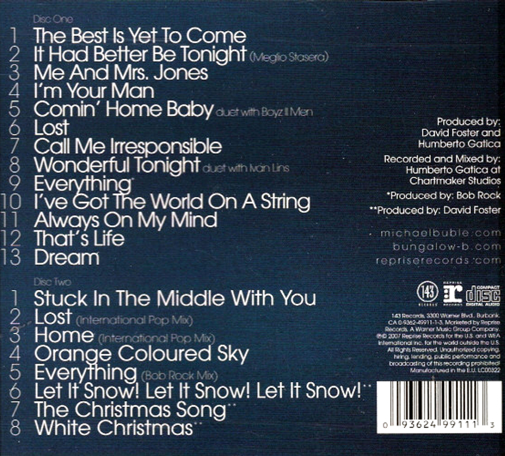 Michael Buble / Call Me Irresponsible (2CD)