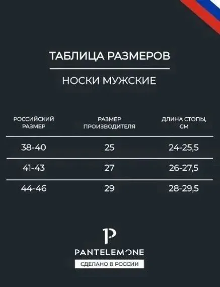 Носки мужские Pantelemone PN-100 (10 пар),черные (27)