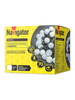 Гирлянда светодиодная 61 838 NGF-B02-70CW-10-8m-230-BL-IP44 Navigator 61838