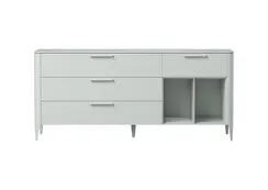 Тумба Type oak 4 ящика 2 полки ширина 180 см (светло-серый)