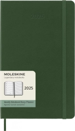Еженедельник Moleskine Classic (DHK1512WN3) 13х21см твердая обложка зеленый