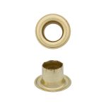 Блочки металл ⌀4 мм, латунь, золотой, 50 шт, Prym