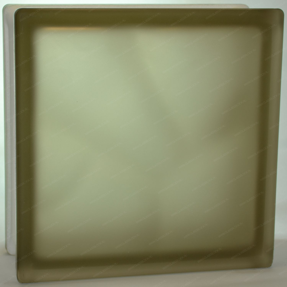 Купить Стеклоблок бронза полуматовый  окраска в массе Vitrablok  19x19x8