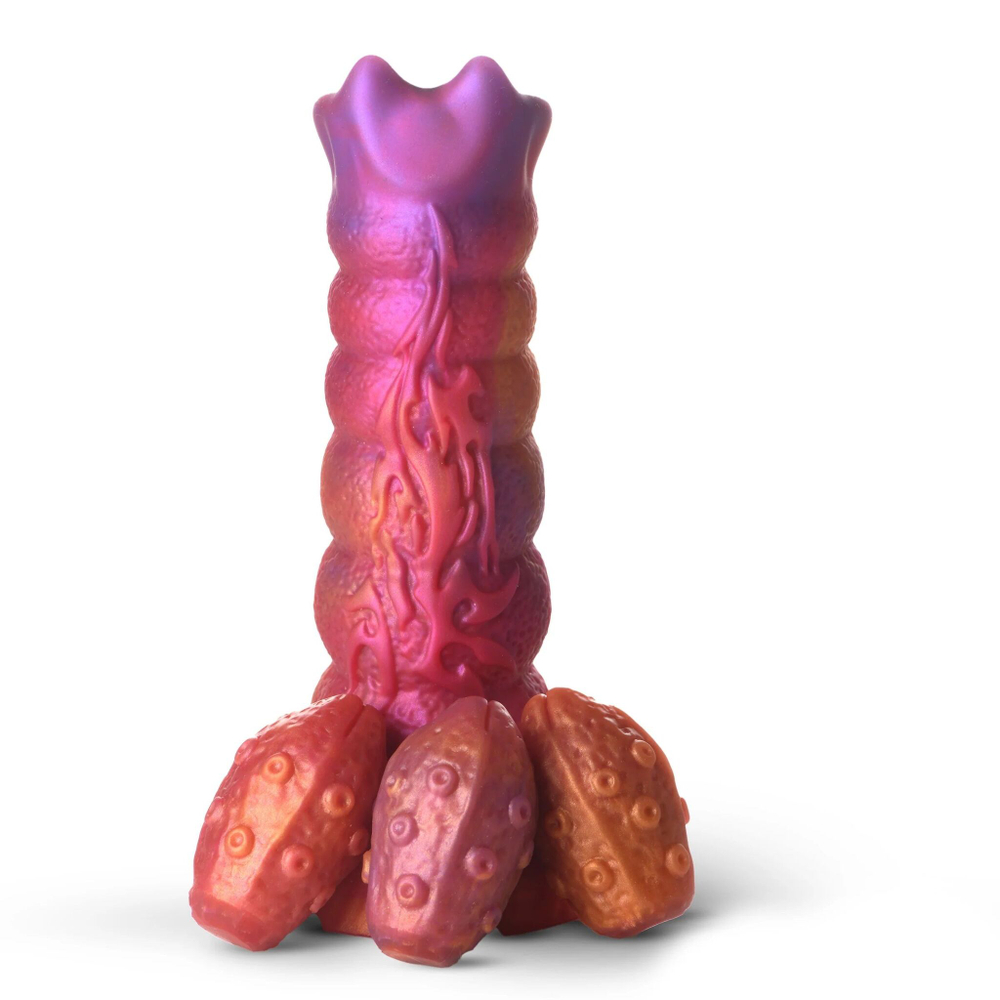 Фантазийный фаллоимитатор Nymphoid Ovipositor Silicone Dildo - 16,5 см. (Цвет: разноцветный)
