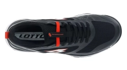 Теннисные кроссовки Lotto Mirage 200 Speed - all black/all white/flame red
