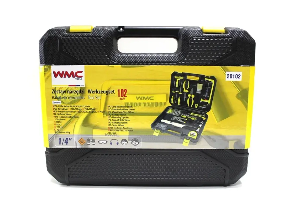 Набор инструментов 102пр. 1/4'' WMC TOOLS WMC-20102