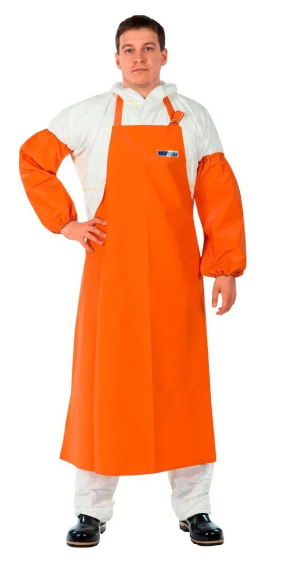 Костюм для защиты от воды TM Waterproofline Fisherman's WPL, ПВХ 500 г/м, оранжевый, 54-56