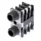 Neutrik NSJ12HF-1 двойной панельный разъем Jack 6,3мм TRS (стерео) гнездо, для установки на вертикал