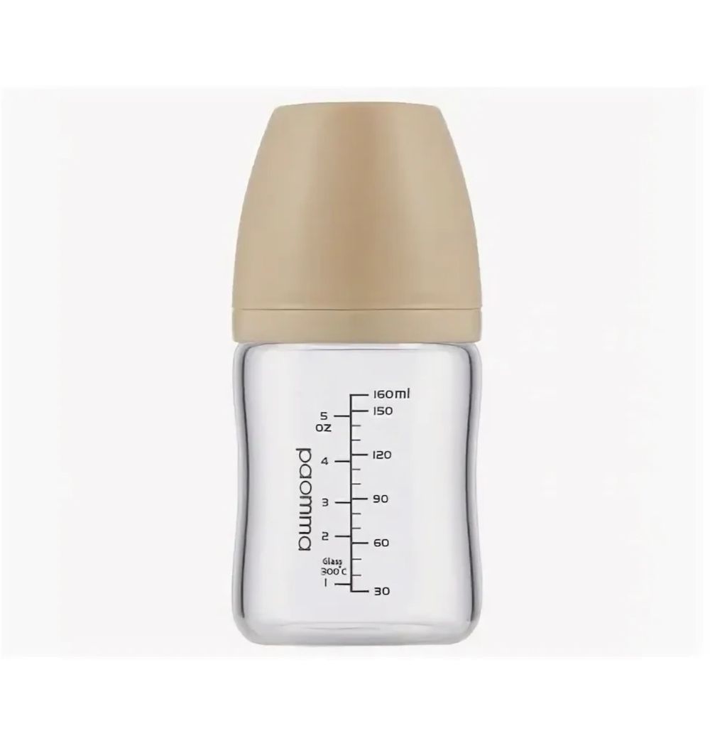 Стеклянная бутылочка Paomma, 160 мл, Almond milk