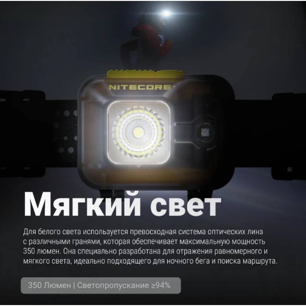 Фонарь налобный Nitecore HA13 350 люмен 120 метров
