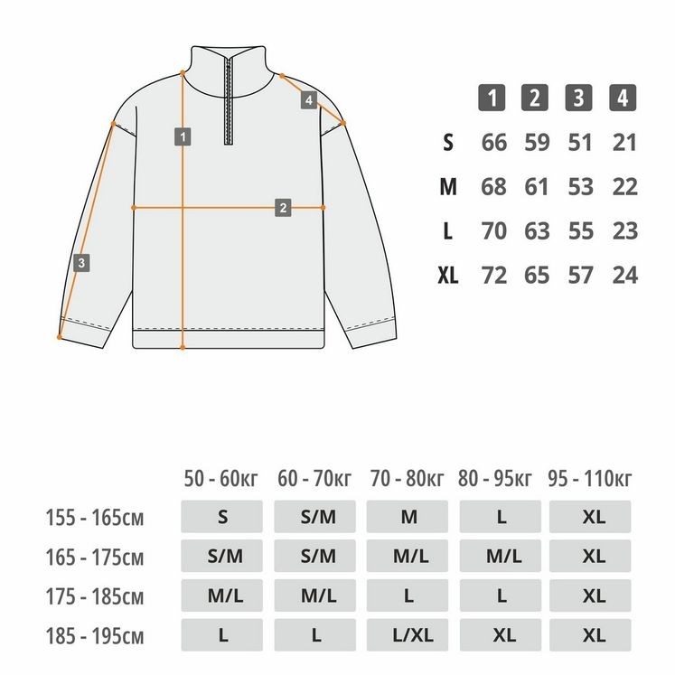 Cвитшот UNIFORM HALFZIP CLUB, графит