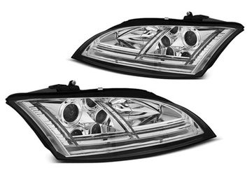 Фары передние CHROME LED SEQ HID DRL для Audi TT 8J