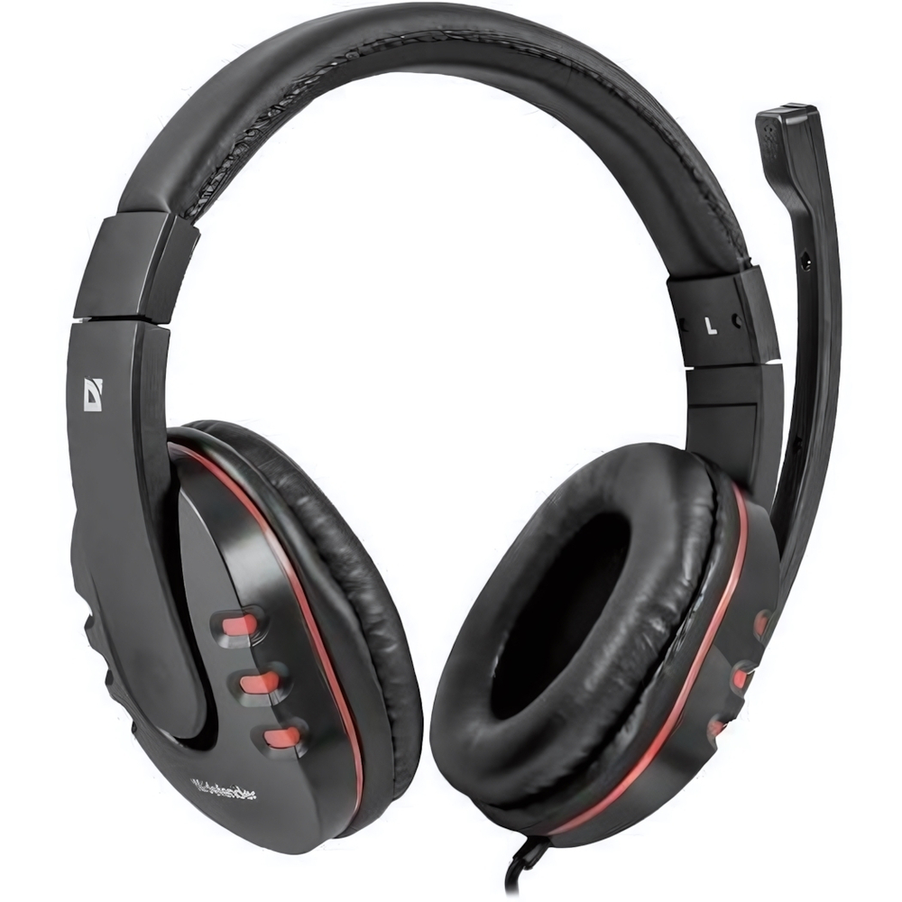 Гарнитура Defender HN-G160 Warhead, Игровая, стерео, (2,3 м) Black/Red