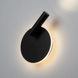 Светильник декоративный настенный светодиодный ЭРА EDGAR WL55 BK COB 5Вт / SMD 7Вт 4000К IP20 черный | Настенная подсветка