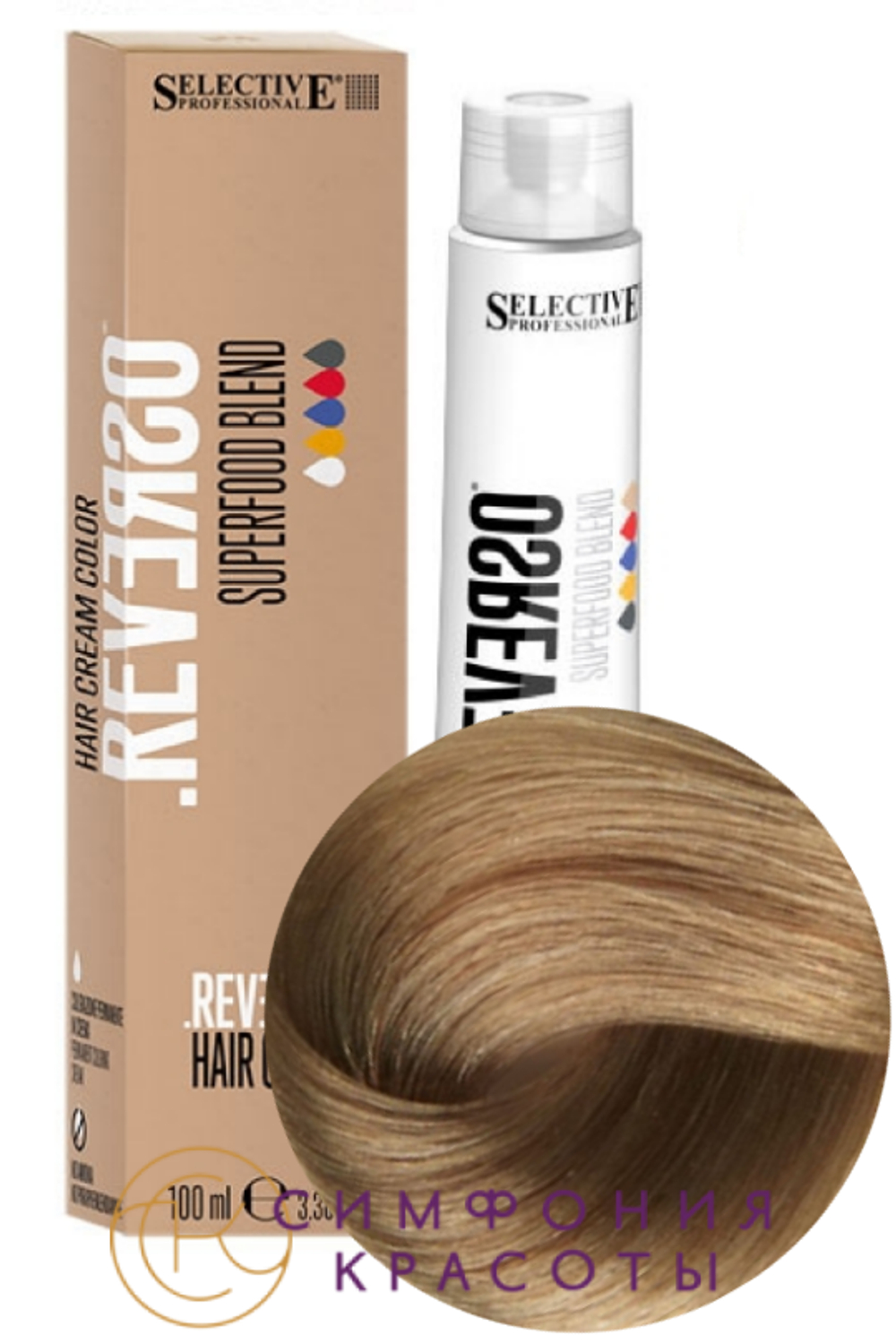 8.23 "Reverso Hair Color"Светлый блонд бежево-золотистый 100 мл