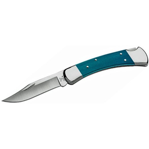 Цена наСкладной нож Buck Folding Hunter Indigo 0110IRS, сталь S30V, рукоять древесный пластик