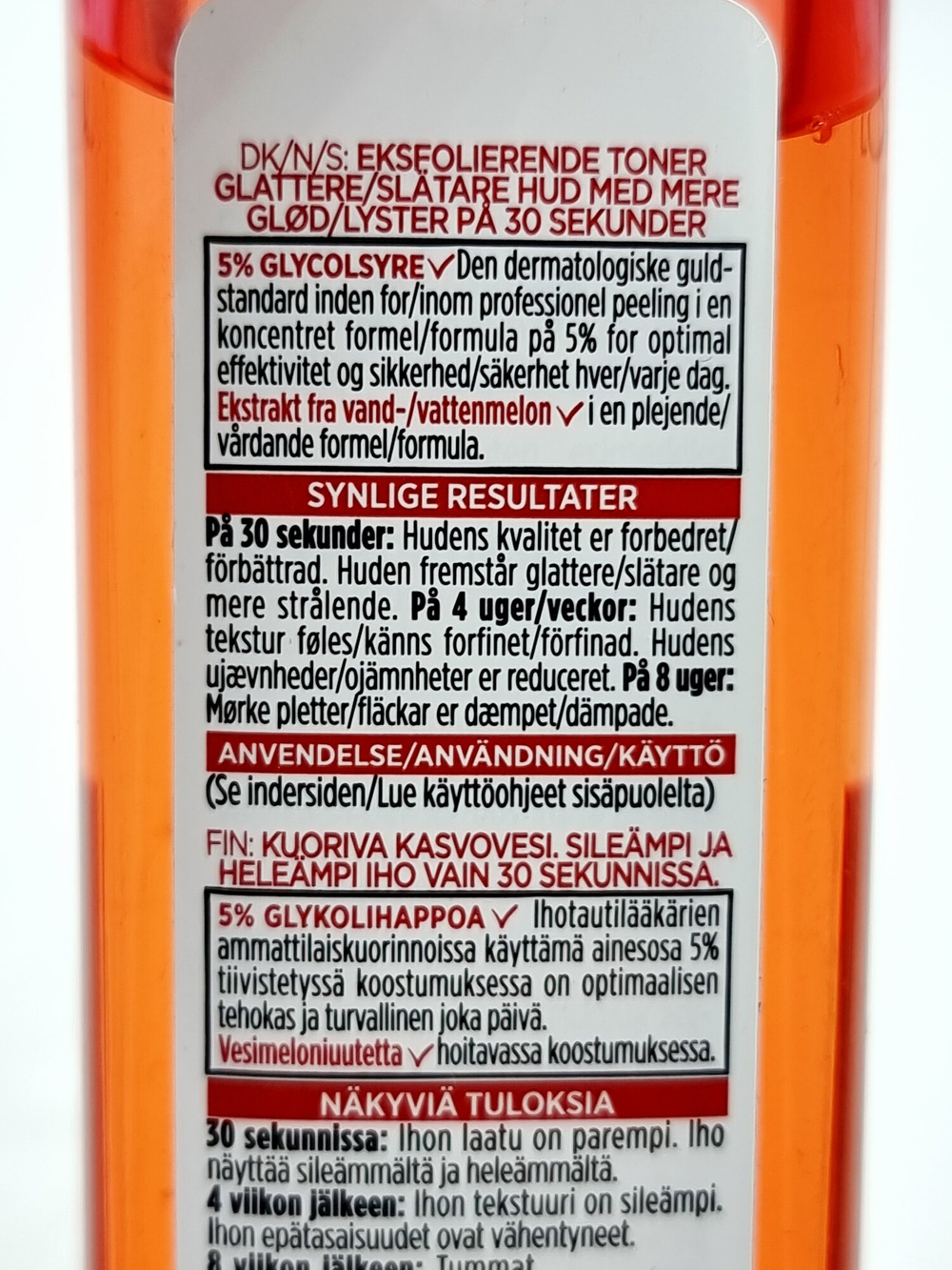 Тоник-пилинг с 5% гликолевой кислотой L'Oreal REVITALIFT, с экстрактом арбуза и алоэ, 180 мл (Франция)