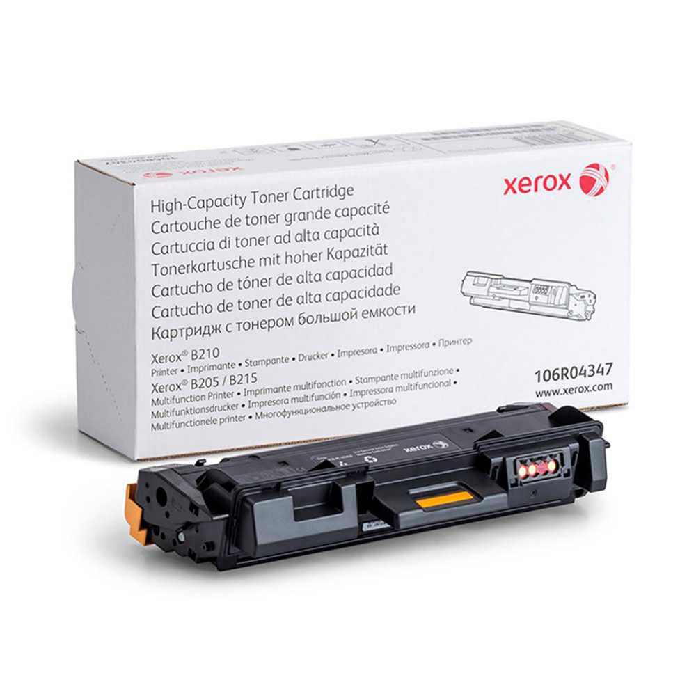 Тонер-картридж XEROX B205/210/215 3K (106R04348/106R04347) необходим чип 106R04348