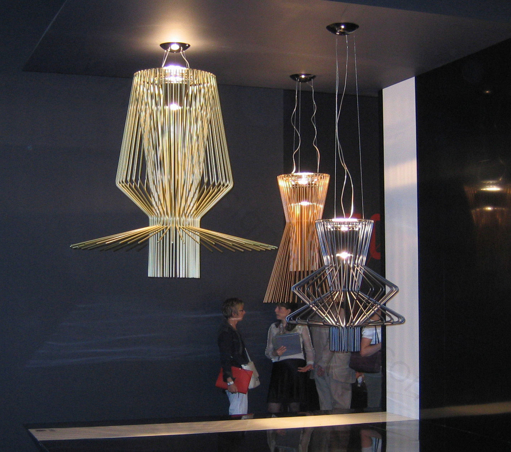 Pendant design lamp  Allegretto Vivace by Foscarini (Gold)
