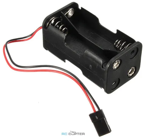 Отсек на 4 АА батареи с разъёмом Servo/Futaba