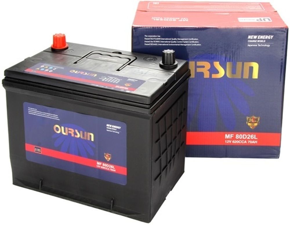 OURSUN ASIA 6CT- 70 ( 80D26 ) аккумулятор OURSUN ASIA 6CT- 70 ( 80D26 ) аккумулятор