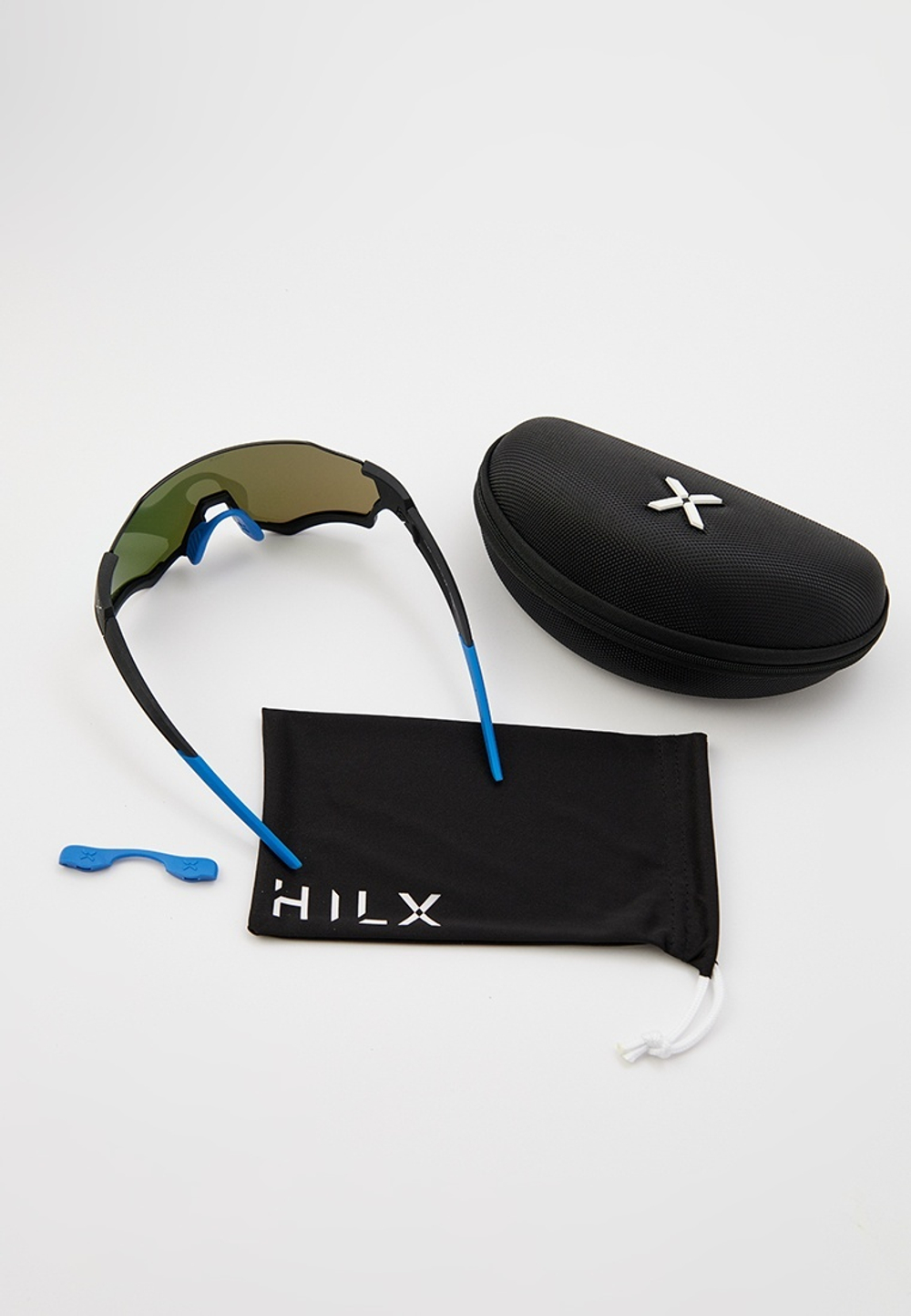 Спортивные очки HILX Revok / Matt Black Blue / Green Lens