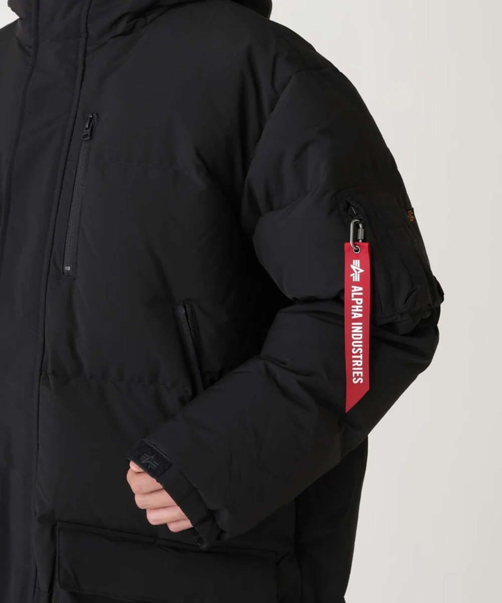 Парка пуховая Alpha Industries Long Puffer Parka - Black