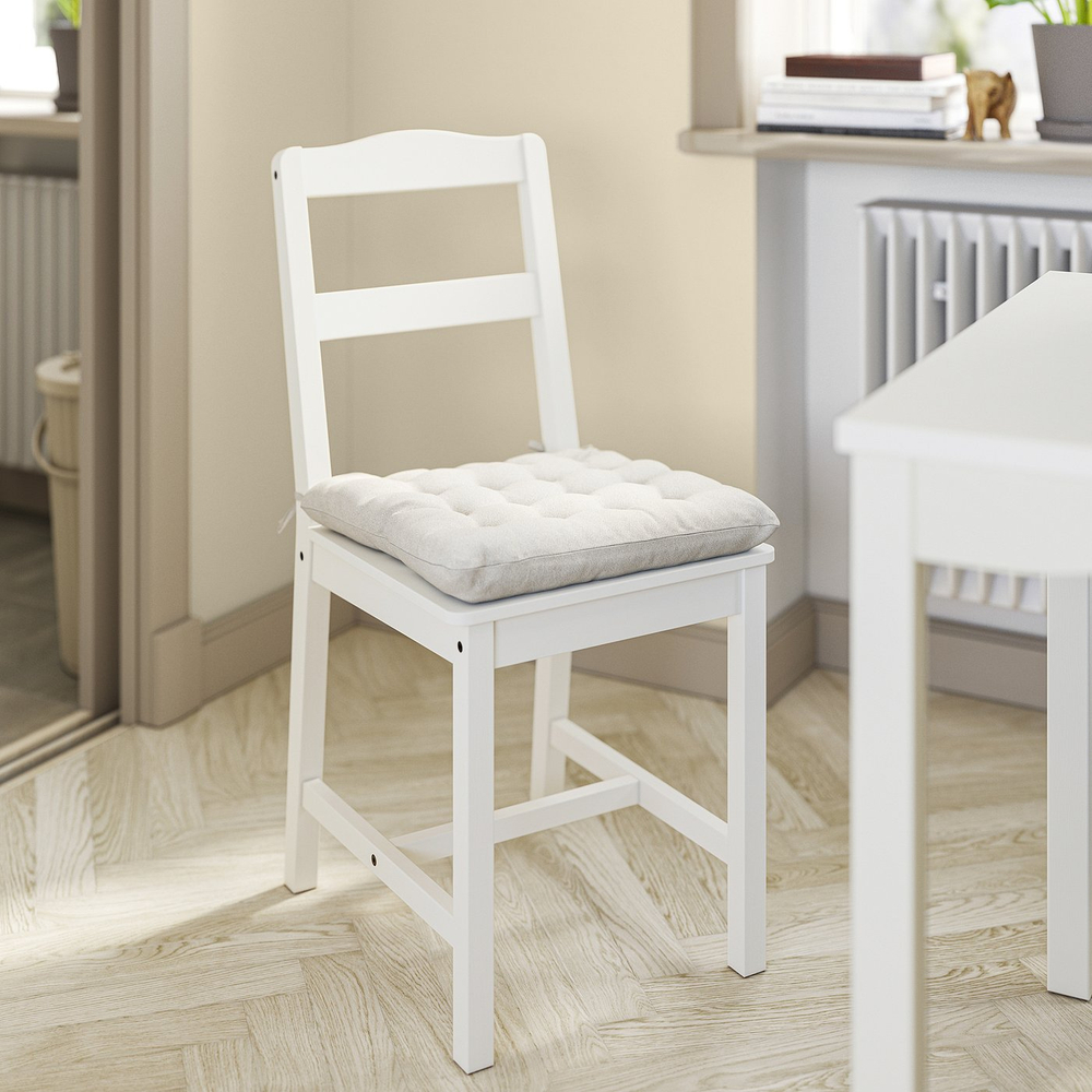 IKEA VIPPÄRT  (ИКЕА ВИППЭРТ)  -  Подушка на стул - бежевая 38x38x6.5 см