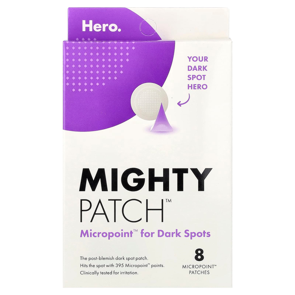 Hero Cosmetics, Mighty Patch™, Micropoint™ от темных пятен, 8 патчей
