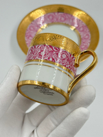Кофейная пара розовая Legle, Limoges