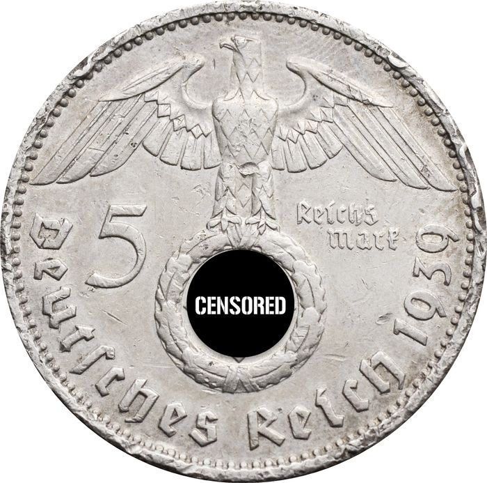 5 рейхсмарок 1939 Германия (Третий рейх) "F"