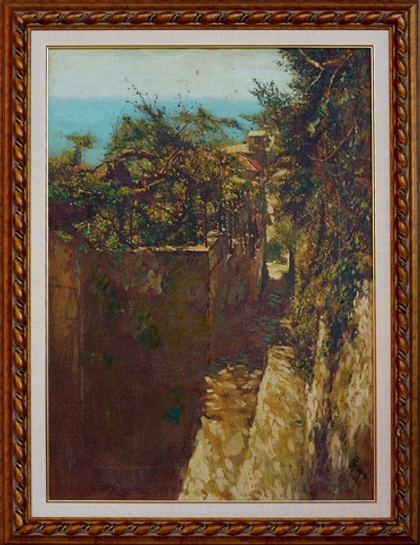 Картина Бочарова С.П. "Ялта. Ливадия" холст/масло 70х50