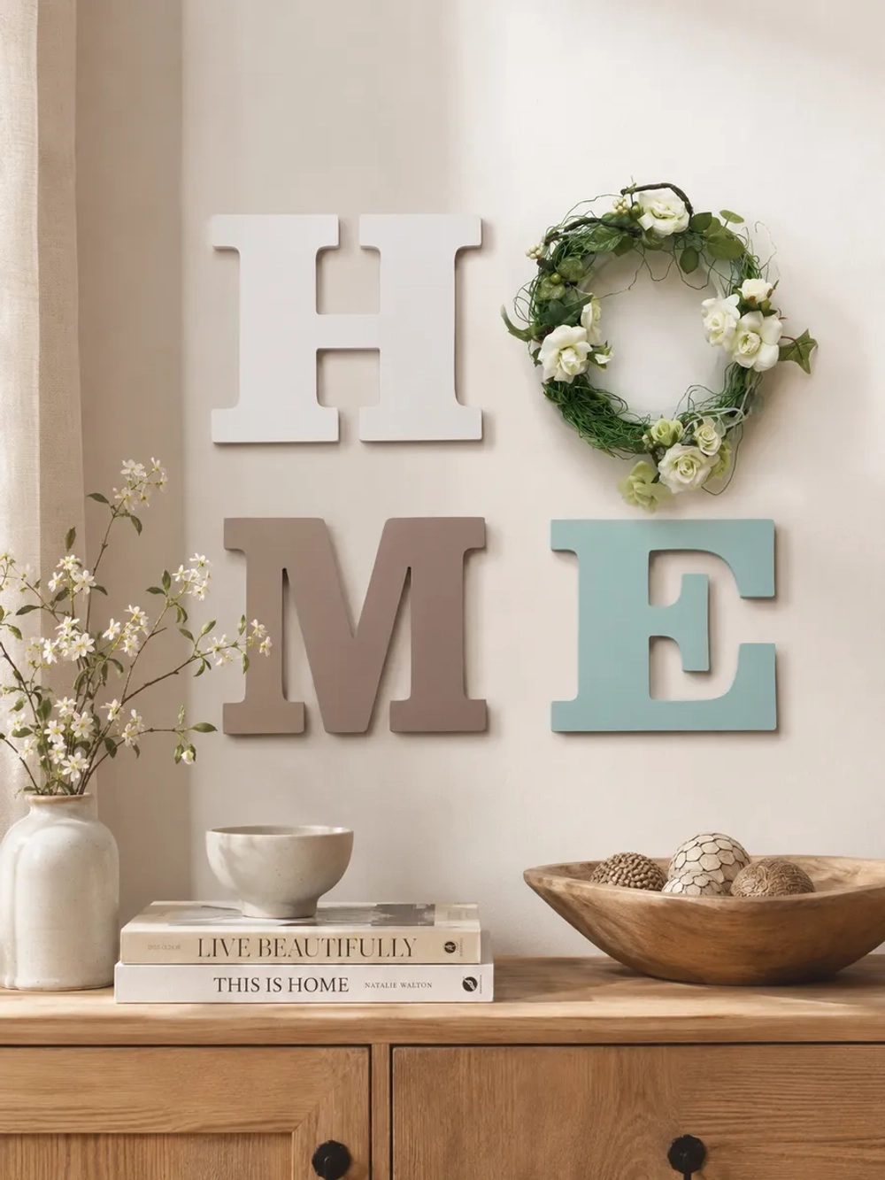 Декор на стену буквы "HOME"