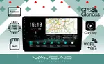 Магнитола для KIA Optima 2013-2015 (рамка-накладка) - Vaycar VA27-0345 на Android 13, Быстрая, 4G SIM-слот