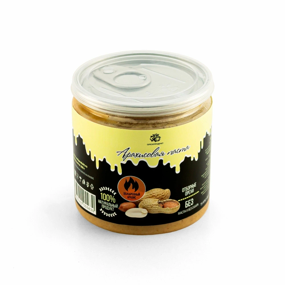 Арахисовая паста обжаренная 100% Орехпродукт 200 гр.