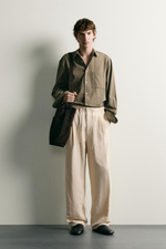 БРЮКИ RELAXED FIT ИЗ ВИСКОЗЫ И ЛЬНА — ZARA
