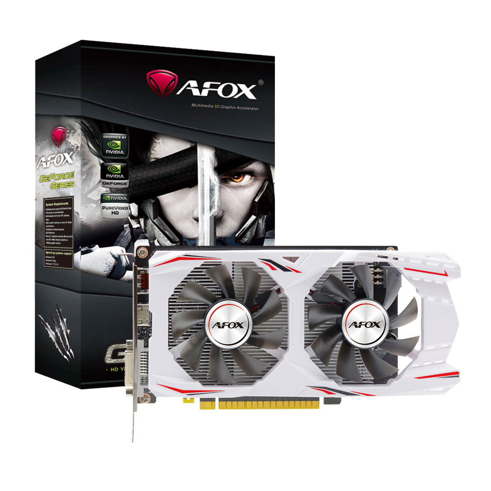 Видеокарта AFOX NVIDIA GeForce GTX1050Ti, 4Гб GDDR5, 128 бит, Retail (AF1050TI-4096D5H7-V6)
