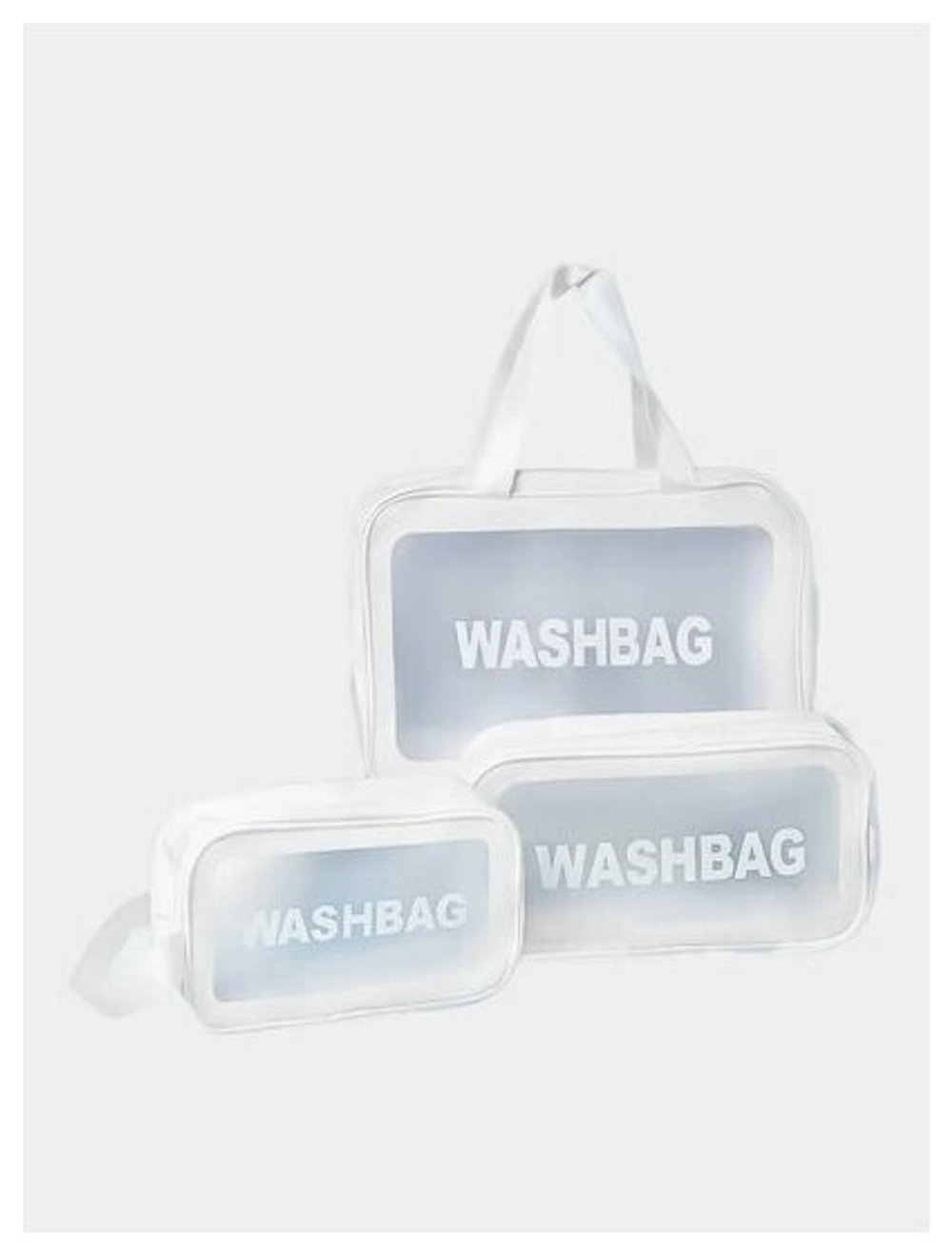 Косметичка водонепроницаемая Washbag сумка с ручкой органайзер косметичка для бассейна душа роддома, белая 30*12*21см