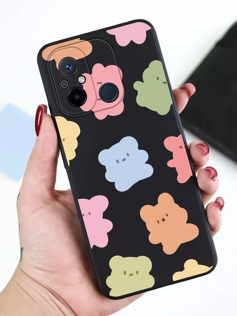 Чехол для Xiaomi Redmi 12C и Poco C55 с принтом