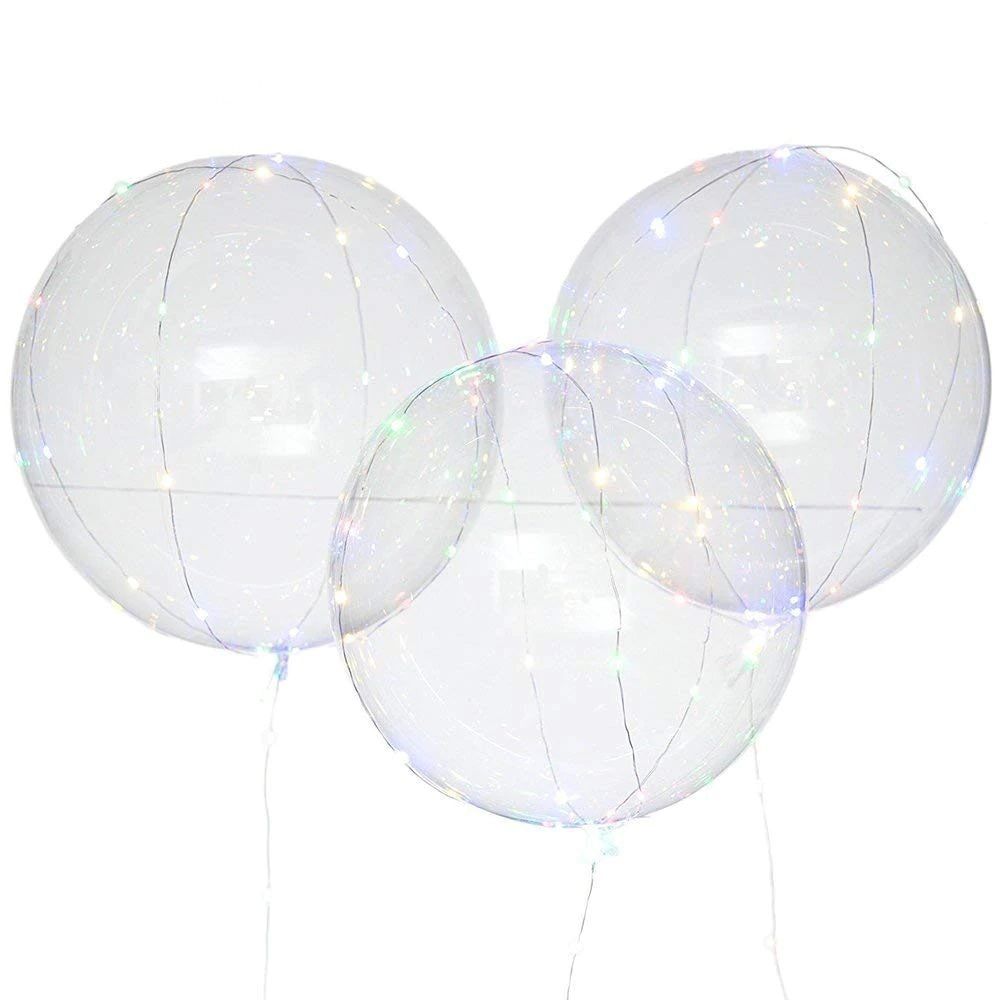 Шар (18"/46 см) Сфера 3D, Deco Bubble, Прозрачный