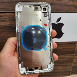 Корпус для iPhone XR в стиле iPhone 14Pro (цвет: Silver-White - серебристо-белый)