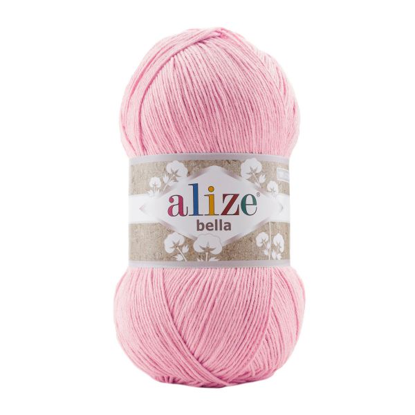 Пряжа Alize (Ализе) Bella 100 / уп.5 мот. по 100 г, 360м, 032 розовый A